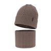 cze pl Komplet zimny chlapcensky ciapka a sal hnedy 100 extrafine merino vlna Wilson 13577 2