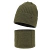 cze pl Komplet zimni chlapecky cepice a tunel khaki 100 merino vlna Gizmo 14120 4