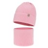 pol pl Czapka i komin dla dziewczynki zimowy komplet rozowy 100 welniany merino Patricia 14147 4