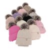 pol pl Czapka i komin dla dziewczynki zimowy komplet 100 welniany merino podszyty bawelna z pomponem bezowy Terida 15 (2)