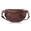 saszetka damska skorzana nerka crossbody do reki brazowa paolo peruzzi sl 05 br