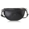 saszetka damska skorzana nerka crossbody do reki czarna paolo peruzzi sl 05 bl