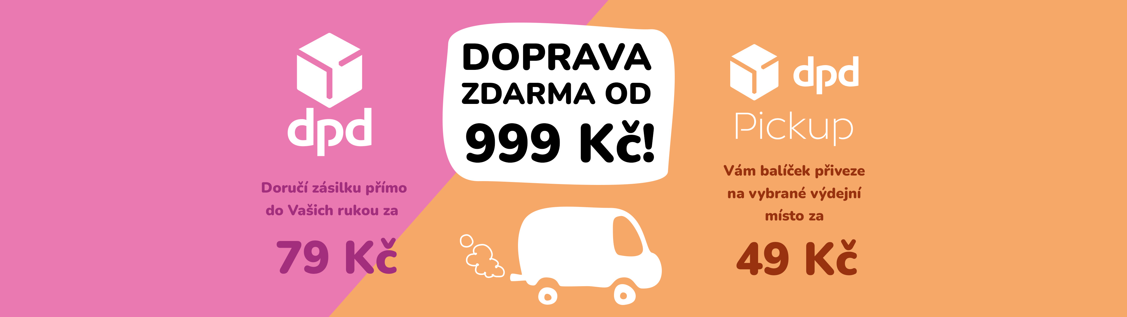 Doprava od 999 kč zdarma!
