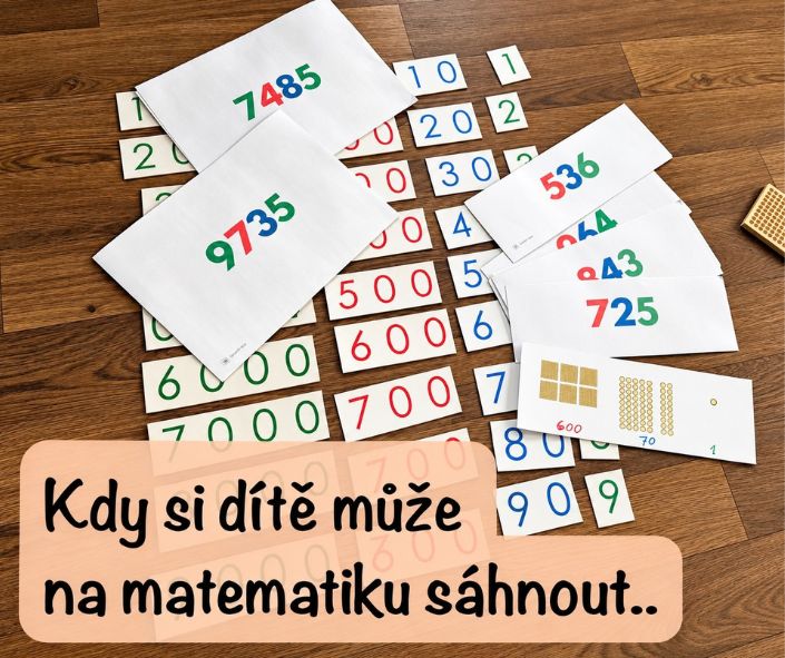 Když si dítě může na matematiku sáhnout..