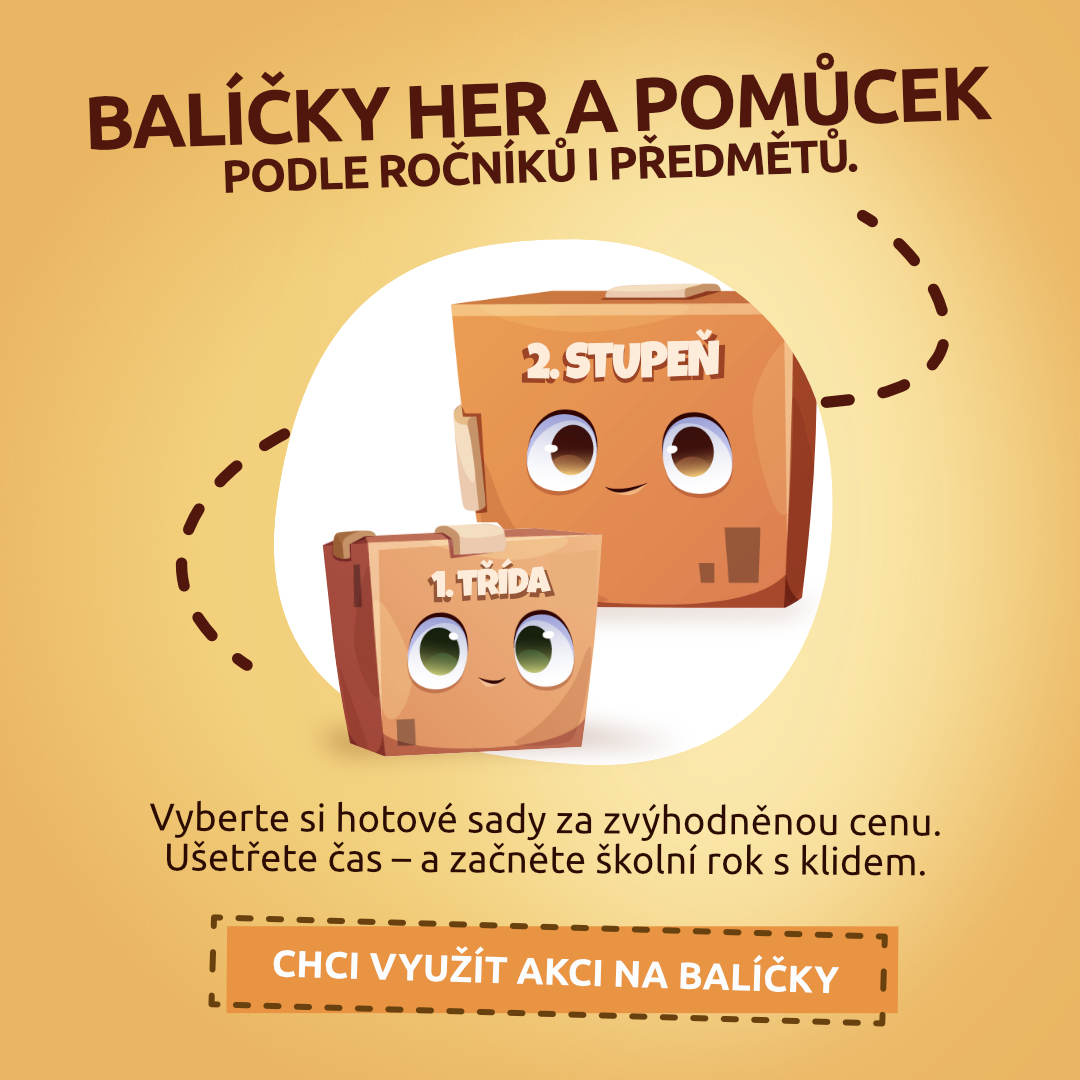 balíčky materiálů a her