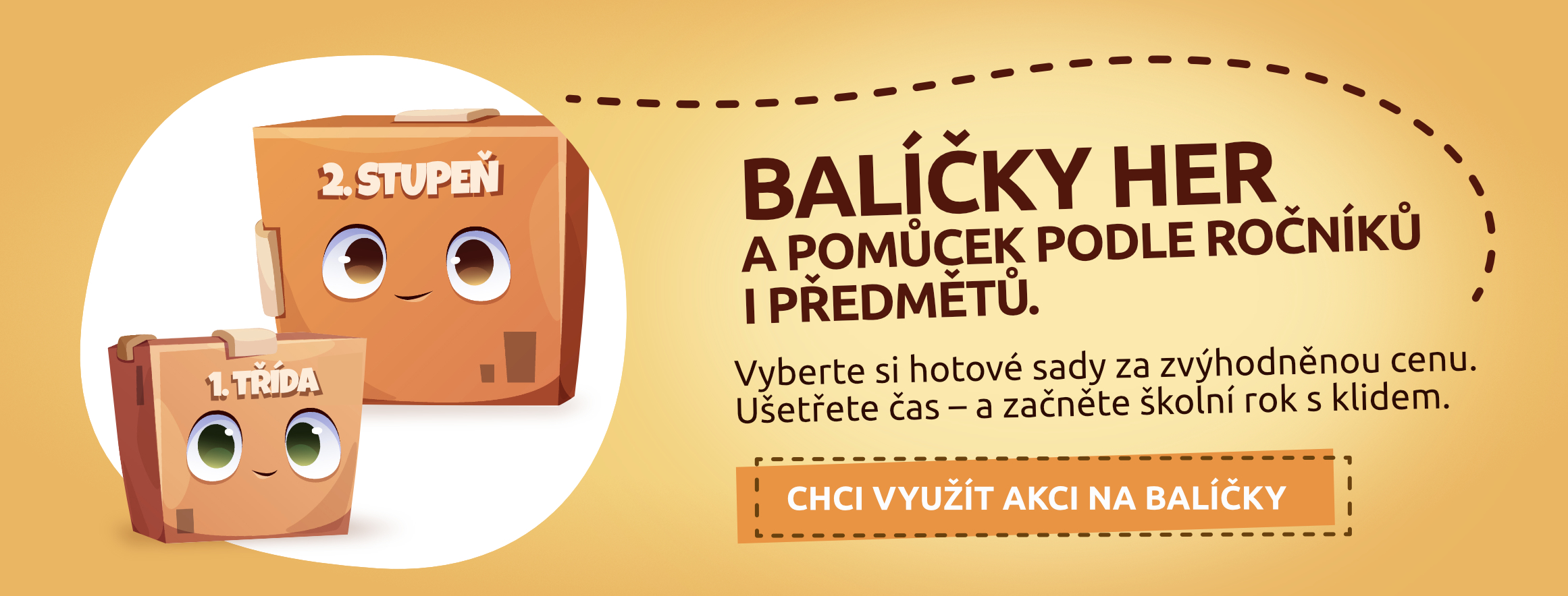 balíčky materiálů a her