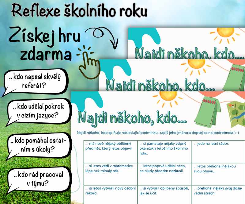 Komunikační hra na konec školního roku