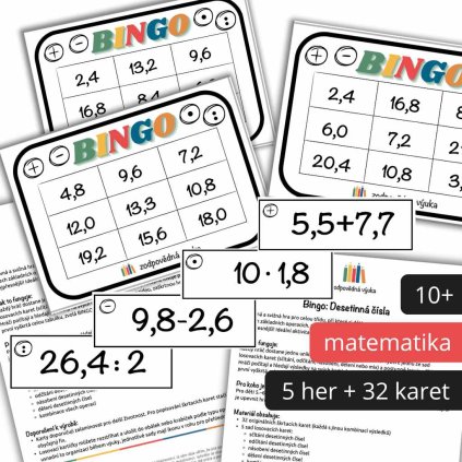 bingo desetinná čísla