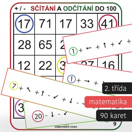počítání. podle šipek do 100