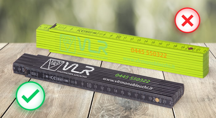 Optimale Druckfarben für farbige Zollstöcke: Ein Guide für Werbedrucke