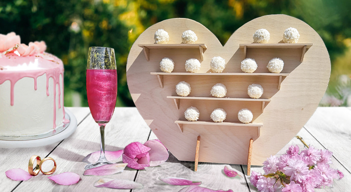 Hochzeitsinspiration – Herzständer – Anleitung zur Herstellung