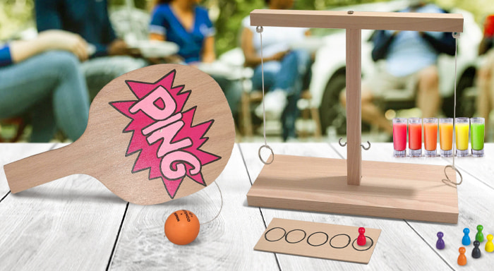 SPIELE Ping-Pong und Ringwurf – Anleitungen zur Herstellung