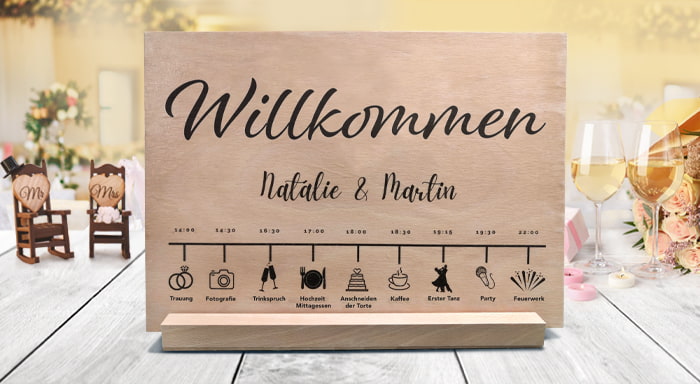 Willkommen Sie Ihre Gäste stilvoll: Willkommensschild - Anleitung zur Herstellung