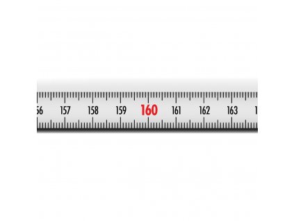 Selbstklebendes Maßband mit von links nach rechts aufgedruckter Skala, Länge 10 m von  Richter™