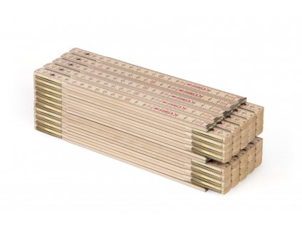 10er-Set 2m Zollstock, Natur, Typ Perfekt 10 von Metrie