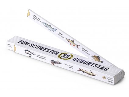 Zollstock, Geschenk für die Schwester-Anglerin