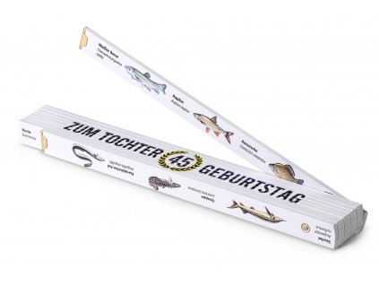 Zollstock, Geschenk für die Tochter-Anglerin