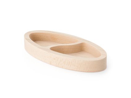 Elora-4115 Holzschale aus Buchenholz mit den Maßen 150×70 mm, Gesamtansicht