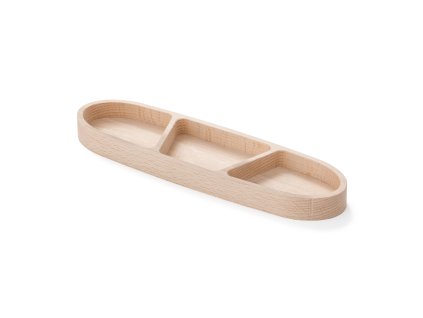 Elora-3225 Holzschale aus Buchenholz mit den Maßen 250×70 mm, Gesamtansicht