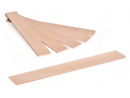 100 Stk Breite Holzstäbchen, 260 x 35 x 3,5 mm, Buchenholz zum Bastlen