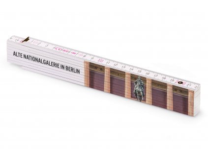 Metrie, bedruckter Zollstock Geschenk mit Alte Nationalgalerie in Berlin