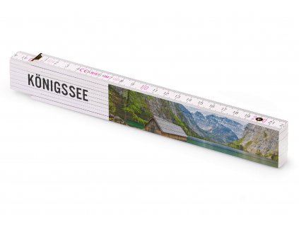 Metrie, bedruckter Zollstock mit Königssee