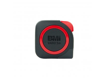 5m Rollbandmaß der BMI Vario Standard-Serie, ideal als Taschenbandmaß für Profis. Robustes Gehäuse mit weißem Maßband