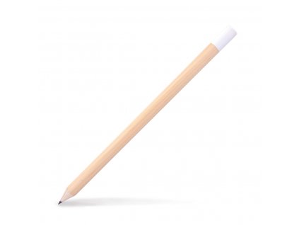24 cm runder Zimmermannsbleistift in naturbelassener Optik mit einem charakteristischen weißen Ende