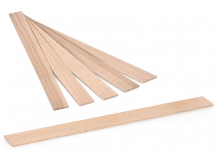 550 Stk. Holzstäbchen, 310 x 25 x 3,2 mm, Buchenholz zum Basteln