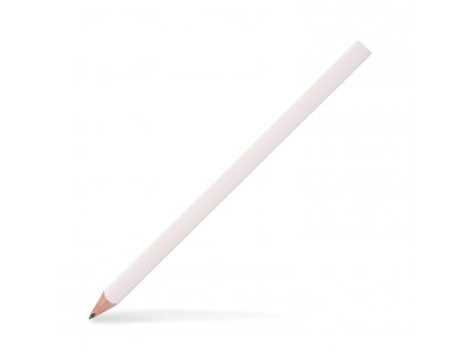 24 cm langer, dreikantiger Zimmermannsbleistift in strahlendem Weiß mit schwarzer mittelharter Miene