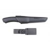 Das Bushcraft Black Carbon-Messer von Morakniv. Dank der Schlaufe und des Clips an der Polymer-Scheide ist Ihr Messer immer griffbereit.
