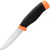 Companion Heavy Duty C, Outdoor-Messer, Orange von Morakniv. Mit einem extra großen, ergonomischen Griff und einer dicken Carbonstahlklinge ausgestattet.