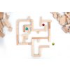 Labyrinth aus Holzbausteine mit abgerundeten Kanten für sicheres Spielen. Holzbausteine Quader 258 x 70 x 17.5 mm
