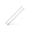 175 mm, Tischlerstifte Weiss, viereckige Oval