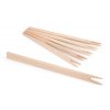 Set mit 500 Stück 26 cm Einweg-Grillgabeln aus Holz mit zwei Zinken