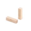 Holzbausteine aus hochwertigem Buchenholz messen 70 x 17,5 x 17,5 mm, ideal für feinmotorische Aktivitäten.