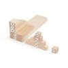 Holzbausteine, verschiedene Formen von Blöcken aus hochwertigem Buchenholz.