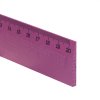 Holzlineal Scholar-20VI in lila Farbe, Länge 20 cm – Ansicht von oben