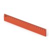 Holzlineal Scholar-20NO in oranger Farbe, Länge 20 cm – schräge Ansicht