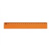 Holzlineal Scholar-20HO in helloranger Farbe, Länge 20 cm – Ansicht von oben