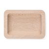 Kvida-9010S Holzschale aus Buchenholz mit den Maßen 100×70 mm, Ansicht von oben