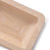 Kvida-9010S Holzschale aus Buchenholz mit den Maßen 100×70 mm, Detail des Innenraums