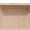 Kvida-9010S Holzschale aus Buchenholz mit den Maßen 100×70 mm, detaillierte Ansicht der gefrästen Form