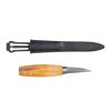 Morakniv Kerbschnitzmesser 120 C. Karbonstahlklinge und skandinavischer Birkenholzgriff für erstklassige Ergebnisse.