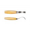 Kerbschnitzmesser Hook 163 von Morakniv. Ein einzigartiges Schnitzwerkzeug mit breiter doppelseitiger Krümmung.