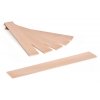 100 Stk Breite Holzstäbchen, 260 x 35 x 3,5 mm, Buchenholz zum Bastlen