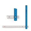 Metrie, Block-52 Zollstock, himmelblau-weiß, 2 m