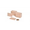 Flaches Rechteck Holzbausteine, mit Kindern zu schaffen