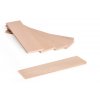 100 Stk. Breite Holzstäbchen, 128 x 35 x 3,5 mm, Buchenholz zum Bastlen