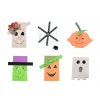 Halloween-Dekorationen aus Holzstäbchen